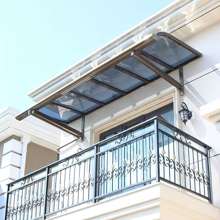 Mái nhựa cường lực Polycarbonate màu xanh